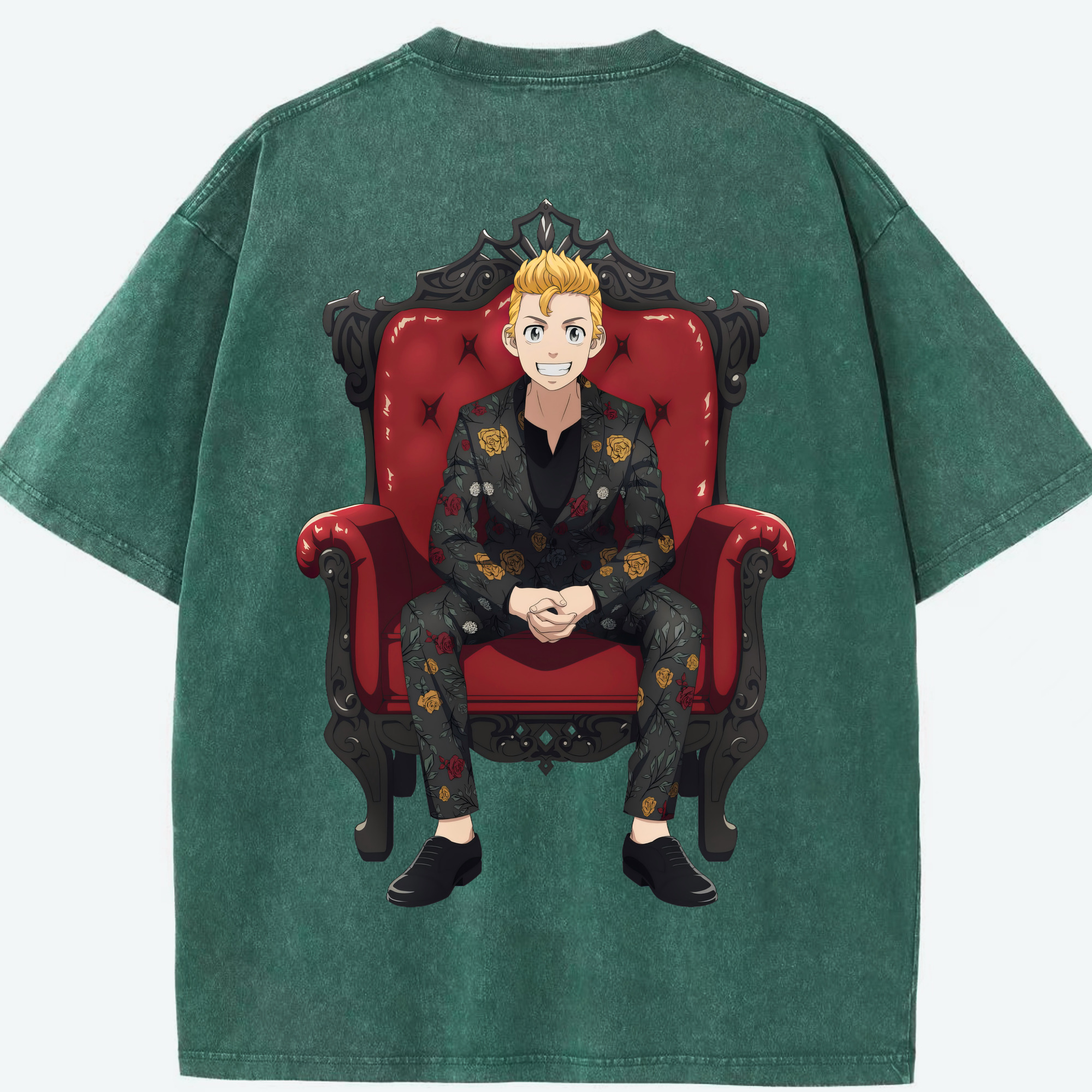 （画像用） 東京リベンジャーズ Tokyo Revengers 綿100% ヴィンテージ風 半袖Tシャツ（背面プリント）